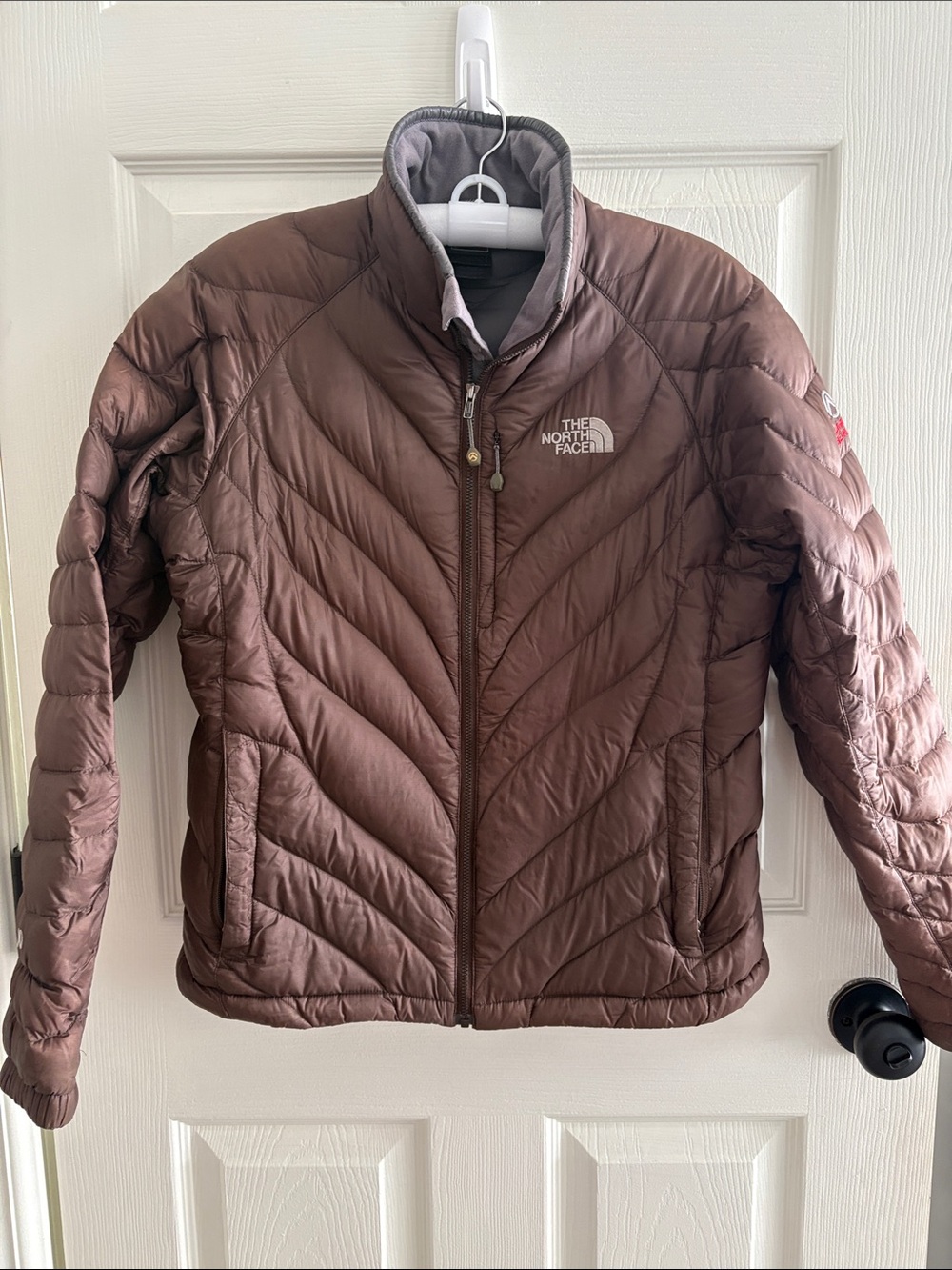 The North Face Summit Series Black/Brown Jacket Label Detail